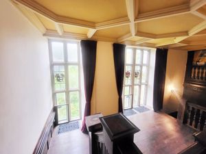 Landing Stained glass windows- click for photo gallery